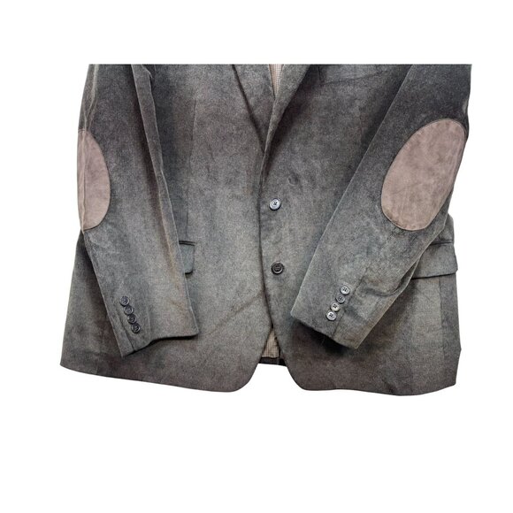 Chaps Mens Soft Corduroy Blazer Jacket 48R Brown Elbow Patches Preppy Scholar - Picture 6 of 12